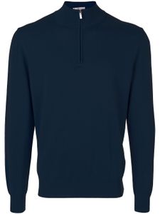 Canali sweat à col montant zippé - Bleu