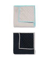 HEMA Microvezeldoekjes Met Structuur 35x35 Grijsbeige/zwart - 2 Stuks HEMA Microvezeldoekjes Met Structuur 35x35 Grijsbeige/zwart - 2 Stuks