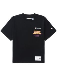 Maison MIHARA YASUHIRO t-shirt en coton à logo imprimé - Noir