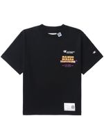 Maison MIHARA YASUHIRO t-shirt en coton à logo imprimé - Noir