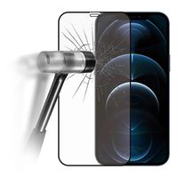 iPhone 12 Pro Max 9D Full Cover Glazen Screenprotector - Zwarte Rand - thumbnail