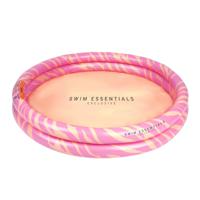 Swim Essentials Kinderzwembad Roze Zebraprint 100 cm - thumbnail