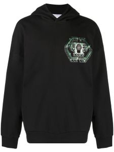 Philipp Plein hoodie à imprimé Godzilla Monsters - Noir