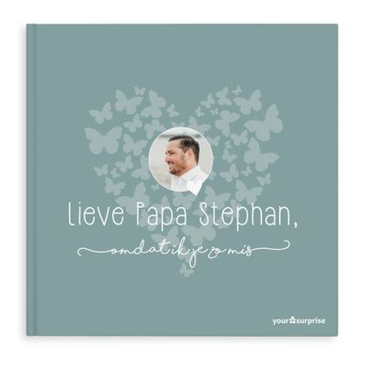 Gepersonaliseerd boek - Lieve Papa, omdat ik je zo mis - Hardcover