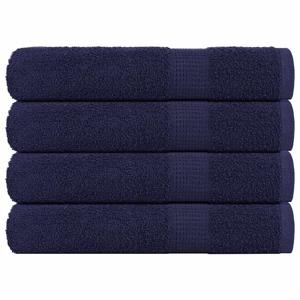 VidaXL Saunahanddoeken 4 st 80x200 cm 360 g/m² 100% katoen marineblauw