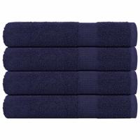 VidaXL Saunahanddoeken 4 st 80x200 cm 360 g/m² 100% katoen marineblauw