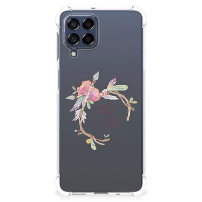 Samsung Galaxy M53 Stevig | Bumper Hoesje | Boho Text