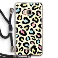 Leopard pattern: HTC U Play Transparant Hoesje met koord
