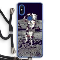 Spaceman: Xiaomi Mi Mix 3 Transparant Hoesje met koord
