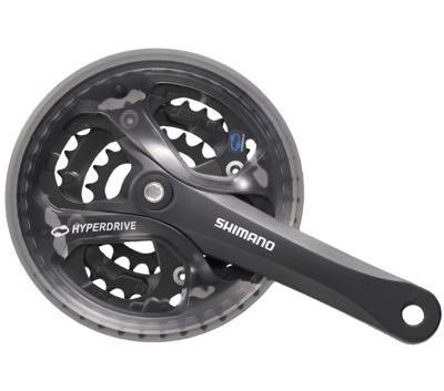 Shimano crankstel 7/8 speed acera fc-m361 175/48 x 38 x 28t met kettingscherm zwart