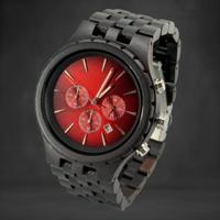 TimberWood NightForce™ - Chronograaf Herenhorloge van Massief Ebbenhout