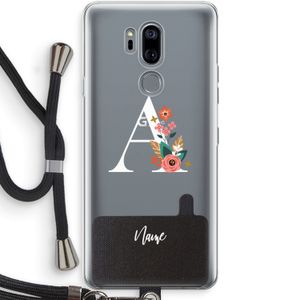Pink Bouquet: LG G7 Thinq Transparant Hoesje met koord