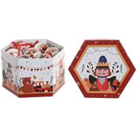 Kerstballen Home ESPRIT Wit Rood PVC Beer Notenkraker (14 Onderdelen)