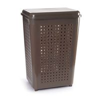Grote Wasmand Met Deksel Van 50 Liter In Het Taupe - Wasmanden - thumbnail
