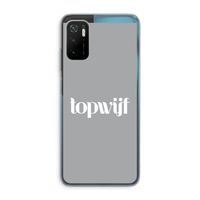 Topwijf Grijs Wit: Xiaomi Poco M3 Pro 5G Transparant Hoesje