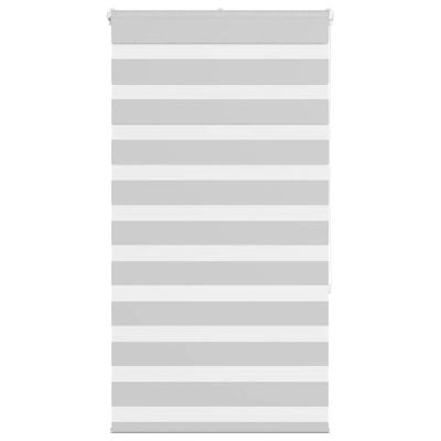 Zebra rolgordijn 90x150 cm stofbreedte 85,9 cm lichtgrijs