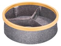 Wenko Bamboe wasmand (rond/3 vakken) Wenko Bamboe wasmand (rond/3 vakken)
