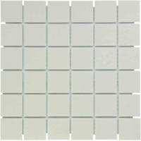 The Mosaic Factory London Mozaiek Tegel Vierkant - Wit Porselein Ongeglazuurd, R11 309x309 mm