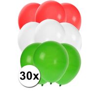 Feestartikelen ballonnen in Hongaarse kleuren - thumbnail