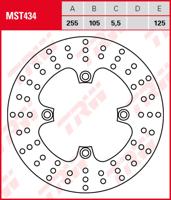 TRW remschijf "mst434" rotor mst434 rigid