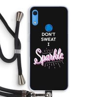 Sparkle quote: Huawei Y6s Transparant Hoesje met koord
