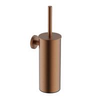 Wiesbaden Alonzo toiletborstel met houder geborsteld brons koper - thumbnail
