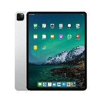 Refurbished iPad Pro 12.9 inch 2020 128 GB 4G Zilver Zichtbaar gebruikt - thumbnail