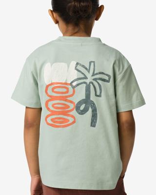 HEMA Kinder T-shirt palm groen (groen)