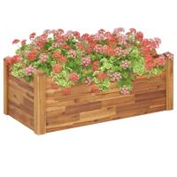 Plantenbak verhoogd 110x60x44 cm massief acaciahout - thumbnail