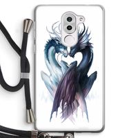 Yin Yang Dragons: Honor 6X Transparant Hoesje met koord