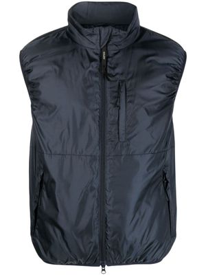 ASPESI gilet zippé à col montant - Bleu
