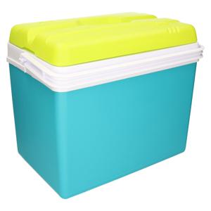 Promotion koelbox - 35 liter - kunststof - blauw - 48 x 30 x 40 cm