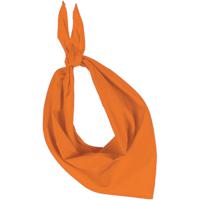 Bandana/hals zakdoek - oranje - voor kind en volwassenen - polyester/katoen