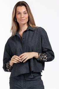 Studio Anneloes Dyanna denim Blouse 12432 Blouse 9000 Black