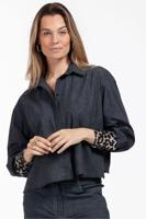 Studio Anneloes Dyanna denim Blouse 12432 Blouse 9000 Black