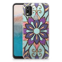 Nokia C21 Plus | TPU Case | Purple Flower