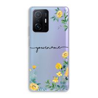 Gele bloemen: Xiaomi 11T Pro Transparant Hoesje