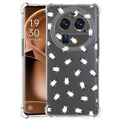 Doorzichtige Silicone Hoesje voor OPPO Find X6 Pro Pinguïn