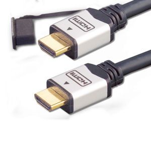 e+p HDMI 401/1 LOSE HDMI kabel 1 m HDMI Type A (Standaard) Zwart, Zilver
