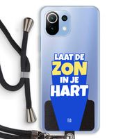 Laat de zon in je hart: Xiaomi Mi 11 Lite Transparant Hoesje met koord