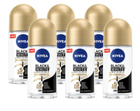 Nivea Black & White Silky Smooth Deodorant Roller Voordeelverpakking