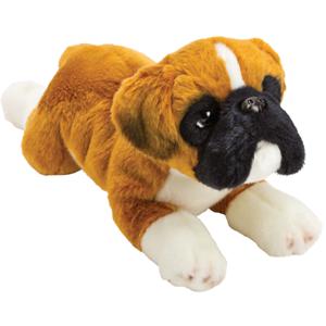 Suki gifts pluche boxer honden knuffel - 34 cm - huisdieren - knuffelbeesten - Speelgoed