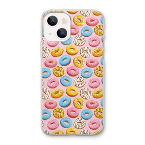 Pink donuts: iPhone 13 mini Transparant Hoesje