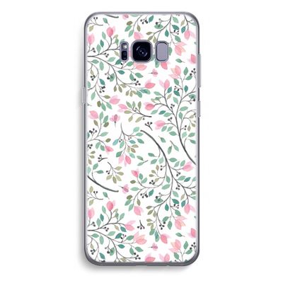 Sierlijke bloemen: Samsung Galaxy S8 Plus Transparant Hoesje