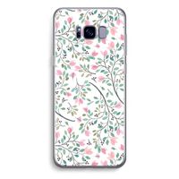 Sierlijke bloemen: Samsung Galaxy S8 Plus Transparant Hoesje