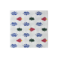 Boerenbont set van 20 servetten 33 cm