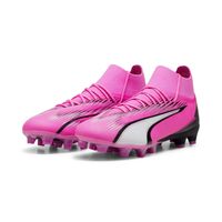 PUMA Ultra Pro Gras / Kunstgras Voetbalschoenen (MG) Roze Wit Zwart - thumbnail