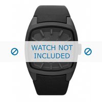 Diesel horlogeband DZ1529 Leder Zwart 22mm