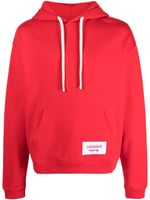 Charles Jeffrey Loverboy hoodie en coton biologique à patch logo - Rouge