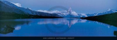 Kunstdruk John Lawrence - Matterhorn, Zermatt 95x33cm